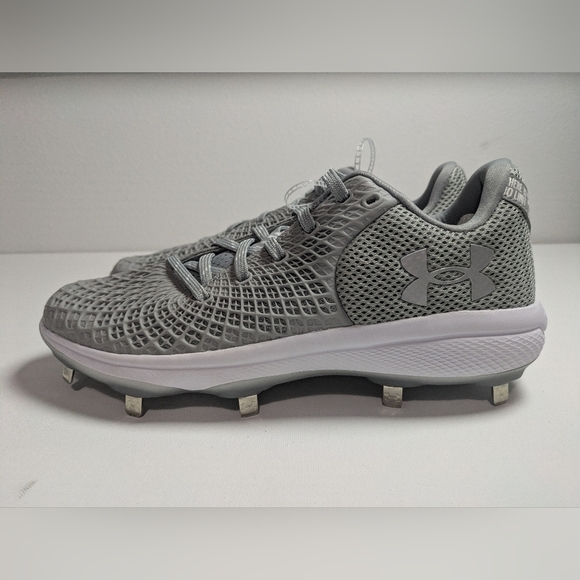Under Armour Womens UA Glyde 2 MT Softball Cleats 11 Grey/Silver MSRP$95 - Picture 2 of 7